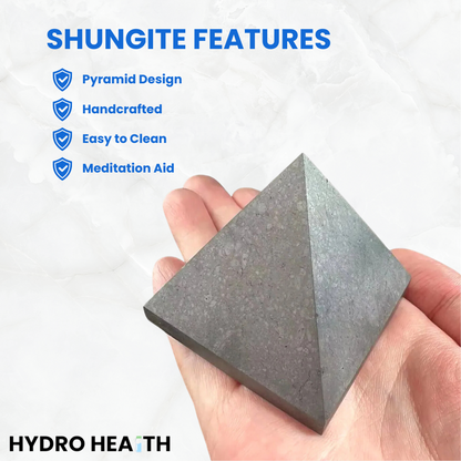 Authentic Shungite Pyramid Stone - Ultra EMF Blocking